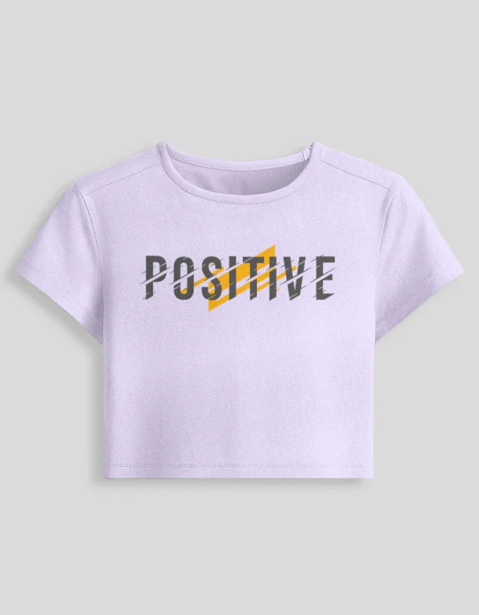 Positive Graphic body-hugging fit Baby Tee for Women - Not So Suttle