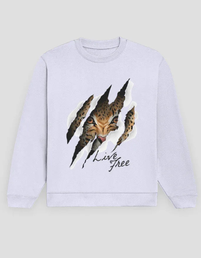 Live Free Graphic Sweatshirt for Men - Not So Suttle