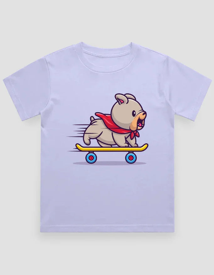 Skate Dog Graphics T-Shirt for Boys - Not So Suttle
