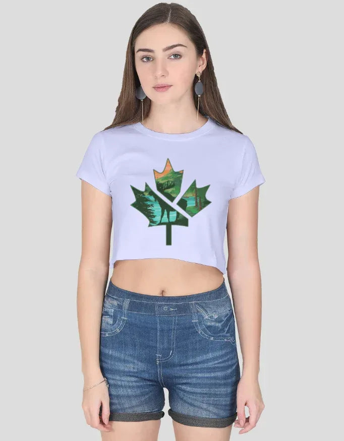 Autumn Graphic Crop Top for Women - Not So Suttle