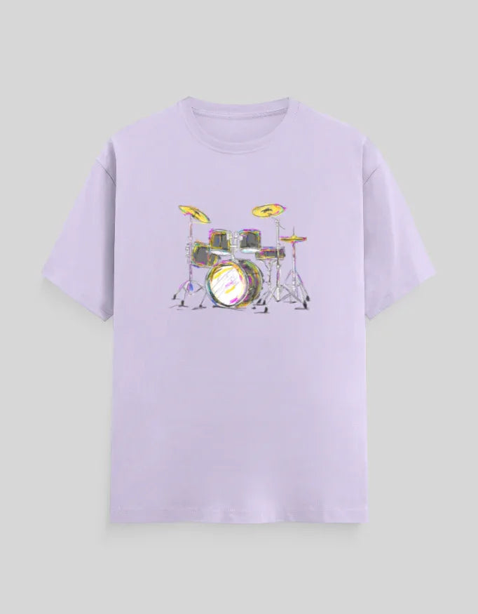 Drums Graphic Classic Crew T-Shirt for Men - Not So Suttle