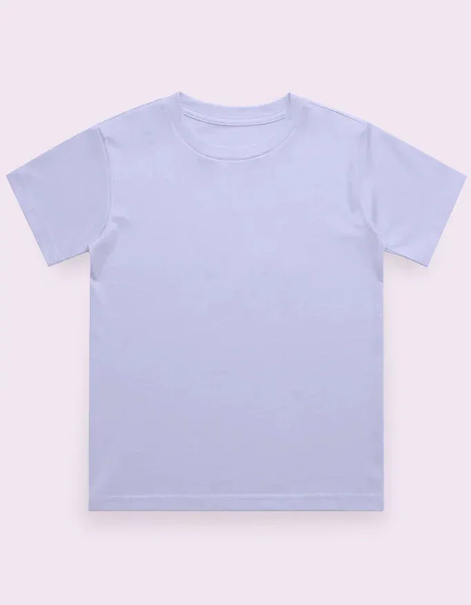 Boy's Crew Neck T-Shirt Lavender - Not So Suttle