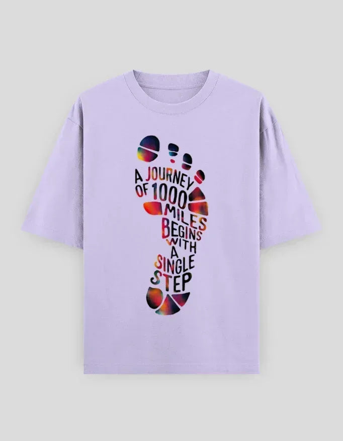 1000 Miles Graphic Oversized Classic T-Shirt for Men - Not So Suttle