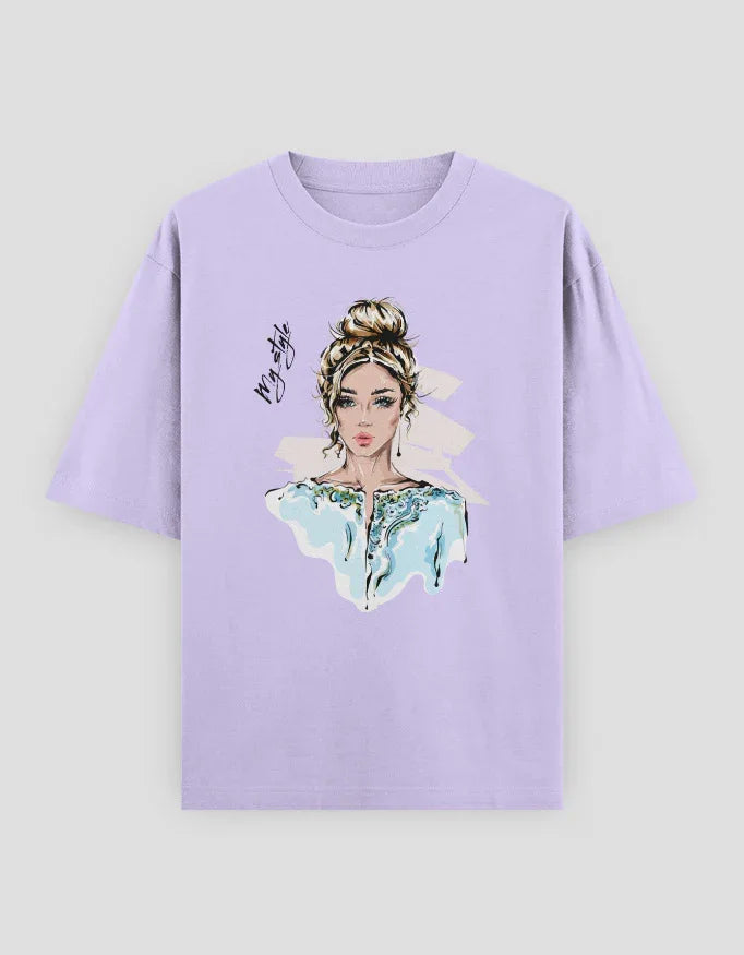 My Style Graphic Oversized Classic T-Shirt for Women - Not So Suttle
