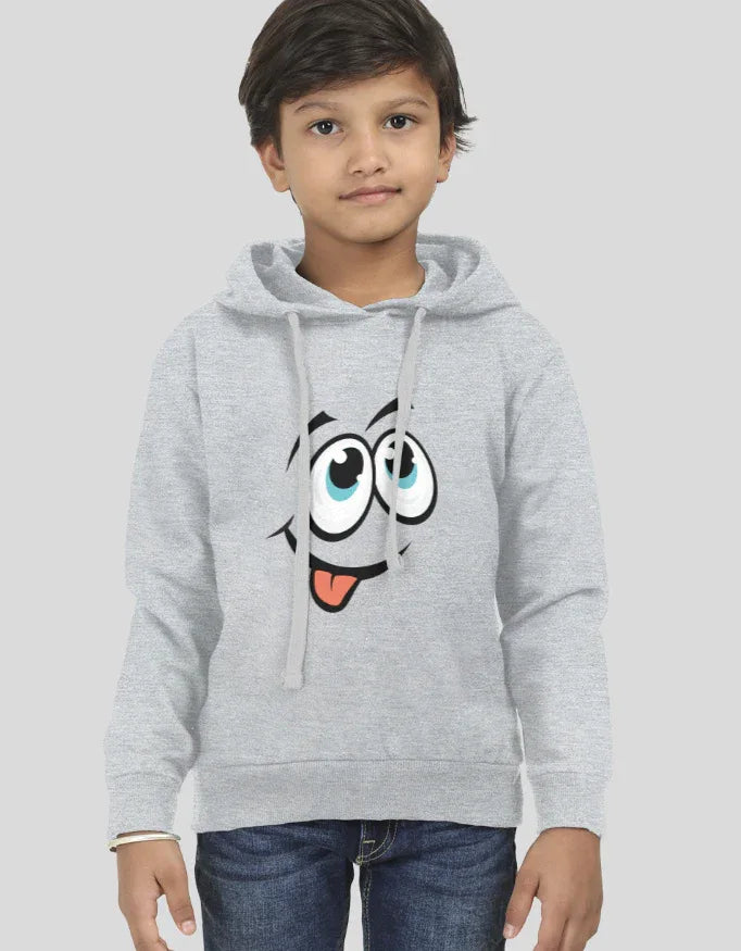 Smiley Graphic Kids Hoodie - Not So Suttle