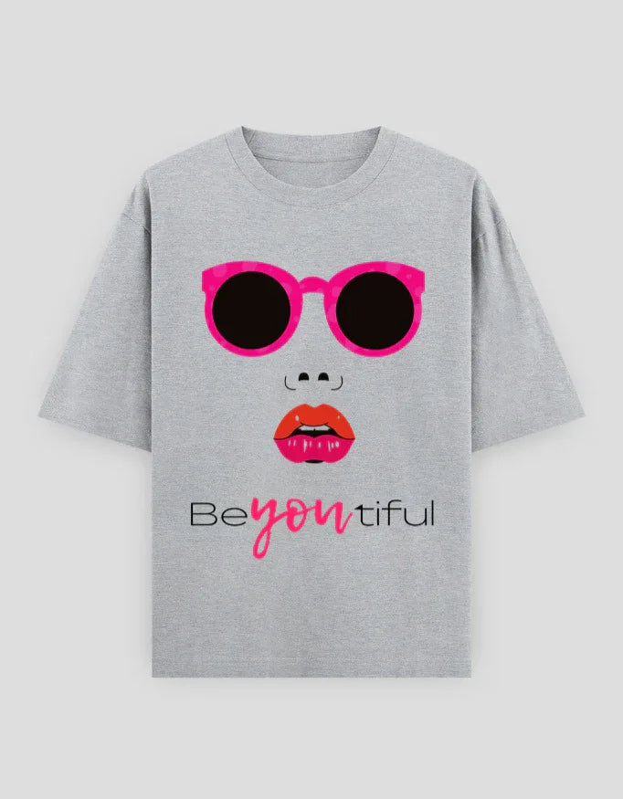 BeYoutiful Graphic Oversized Classic T-Shirt for Women - Not So Suttle