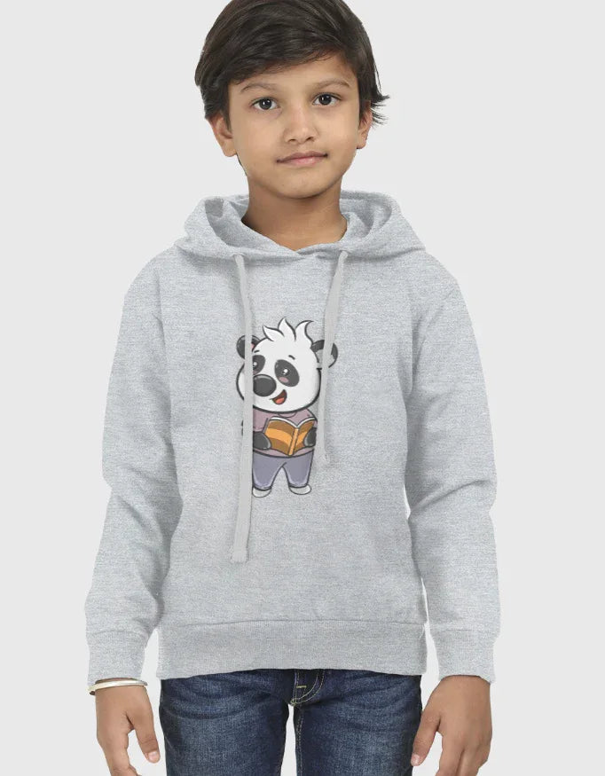 Panda Reading Book Graphic Kids Hoodie - Not So Suttle