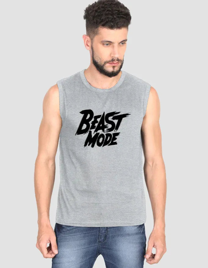 Beast Mode Sleeveless Graphic T-Shirt for Men - Not So Suttle