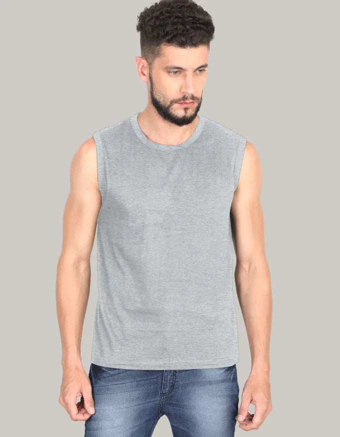 Men's Solid Sleeveless T-Shirt - Not So Suttle