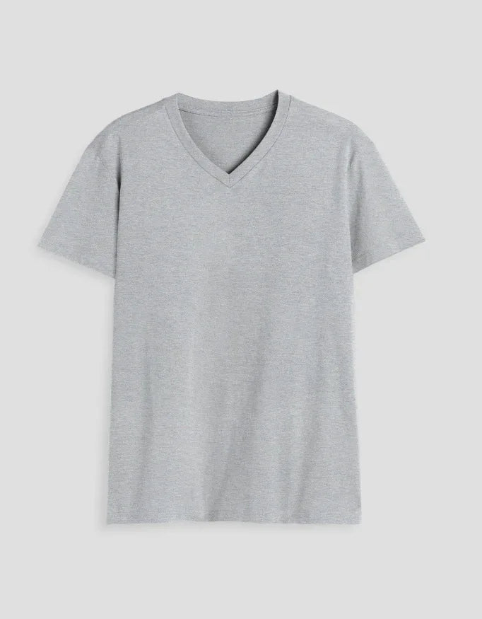 Solid V Neck T-Shirt for Men - Not So Suttle