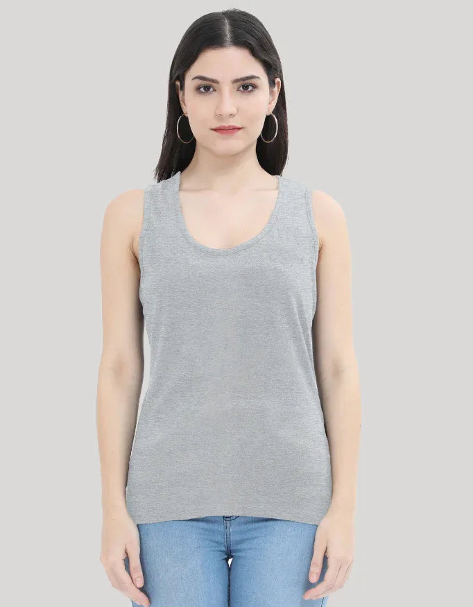 Grey and White Tank Top - Not So Suttle