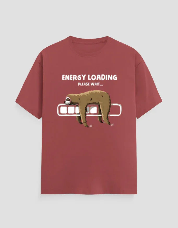 Energy Loading Graphic Classic Crew T-Shirt for Men - Not So Suttle
