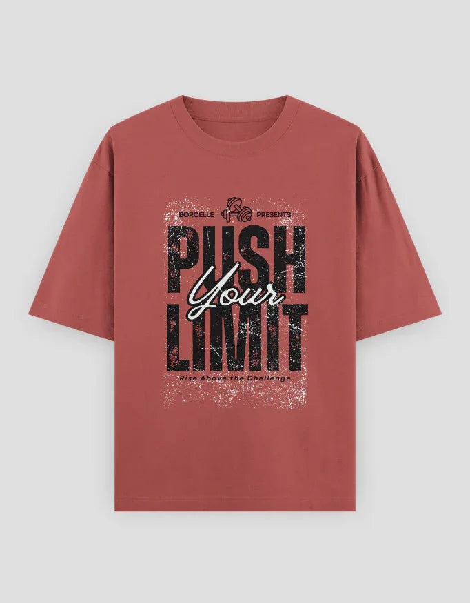 Push Your Limit Graphic Oversized Classic T-Shirt for Women - Not So Suttle