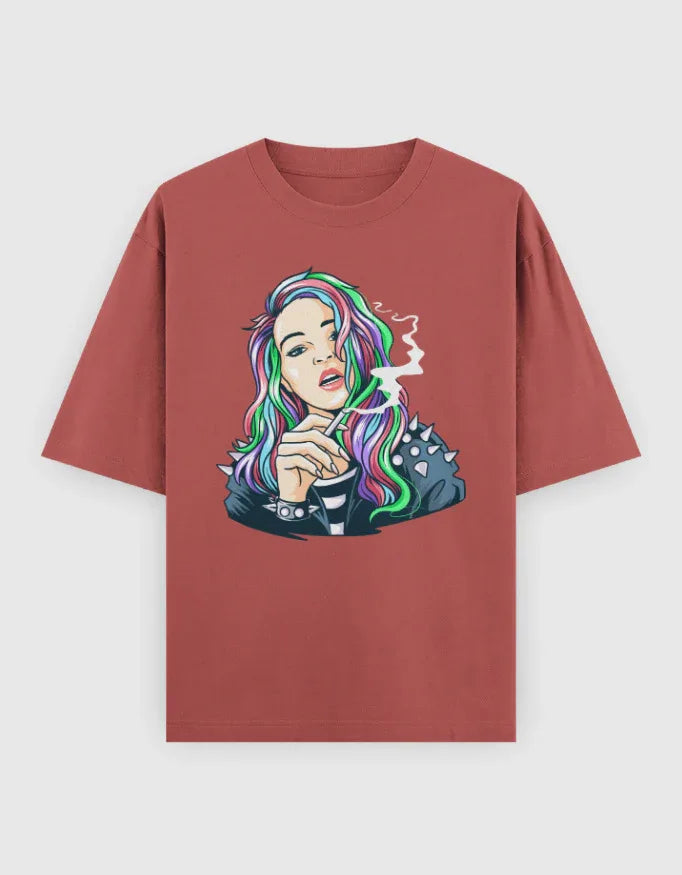 Rebel Graphic Oversized Classic T-Shirt for Women - Not So Suttle