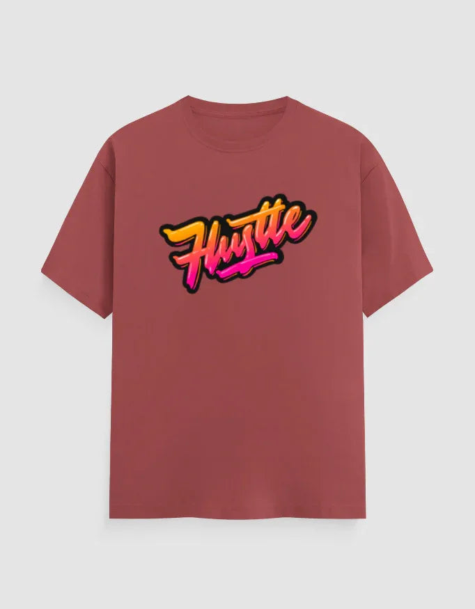 Hustle Graphic Classic Crew T-Shirt for Men - Not So Suttle