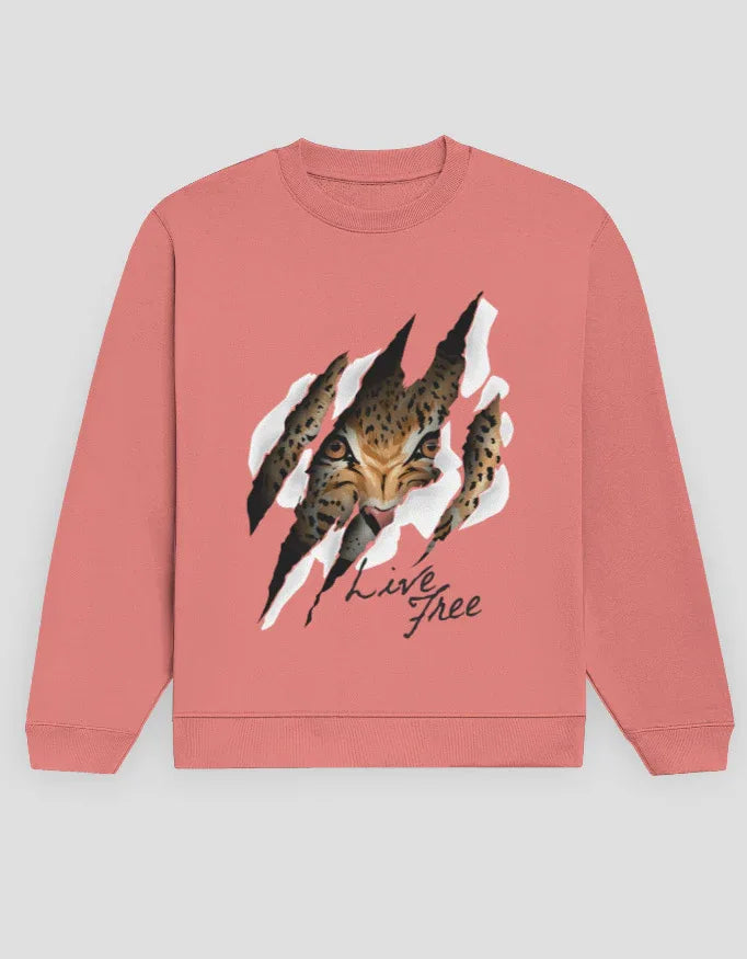 Live Free Graphic Sweatshirt for Men - Not So Suttle