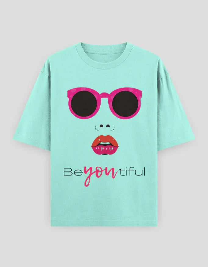 BeYoutiful Graphic Oversized Classic T-Shirt for Women - Not So Suttle
