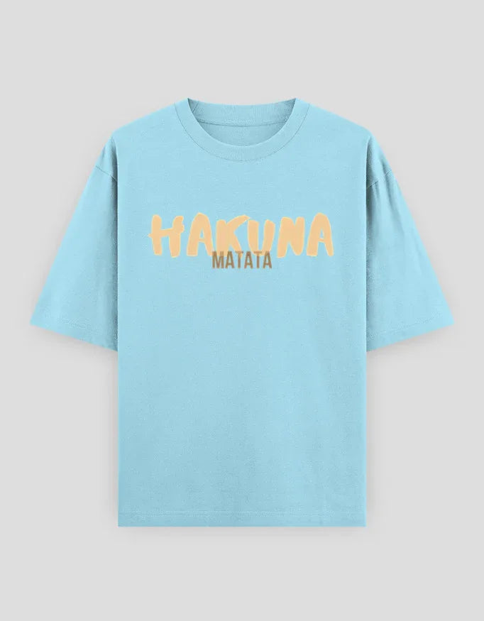Hakuna Matata Graphic Oversized Classic T-Shirt for Men - Not So Suttle
