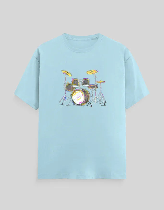Drums Graphic Classic Crew T-Shirt for Men - Not So Suttle