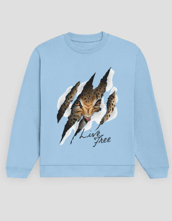 Live Free Graphic Sweatshirt for Men - Not So Suttle