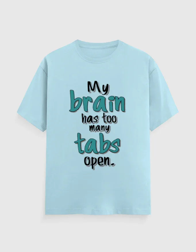 Too Many Tabs Graphic Classic Crew T-Shirt for Men - Not So Suttle