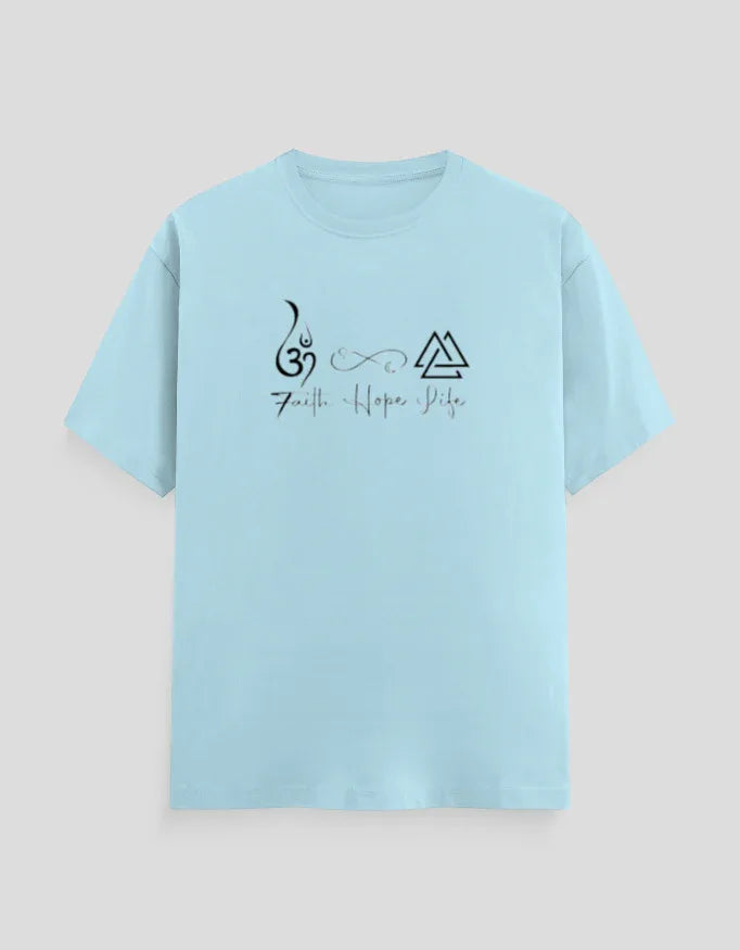 Faith Hope Life Graphic T-Shirt for Men - Not So Suttle