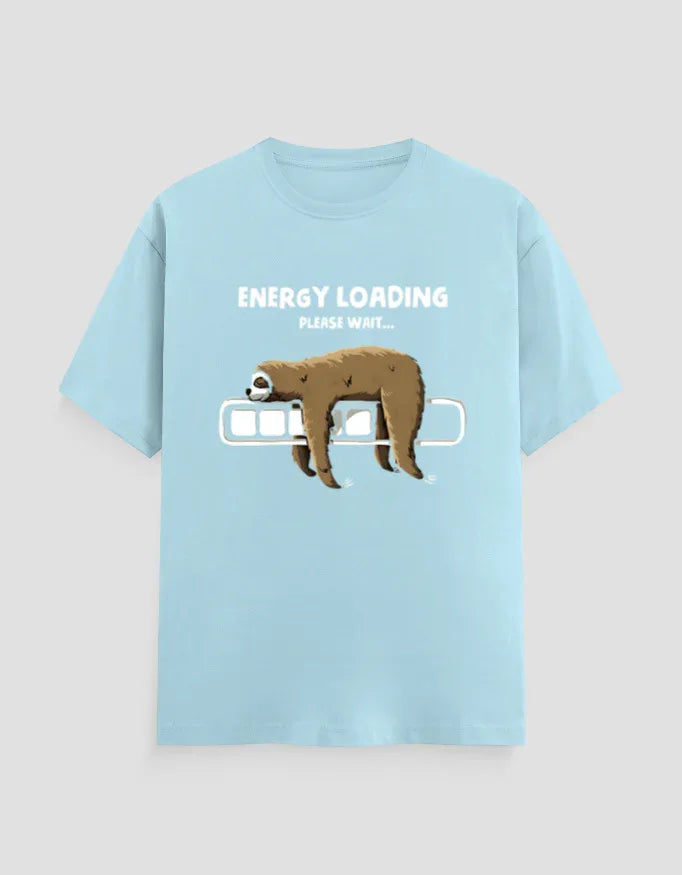 Energy Loading Graphic Classic Crew T-Shirt for Men - Not So Suttle
