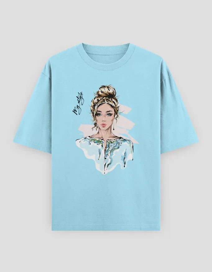 My Style Graphic Oversized Classic T-Shirt for Women - Not So Suttle