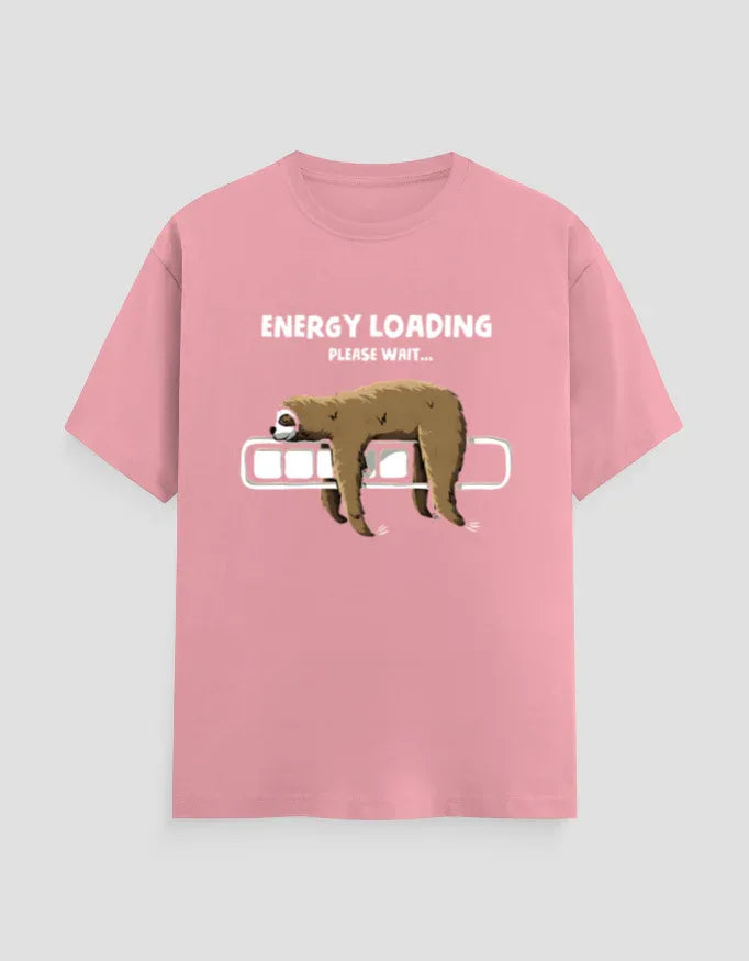 Energy Loading Graphic Classic Crew T-Shirt for Men - Not So Suttle