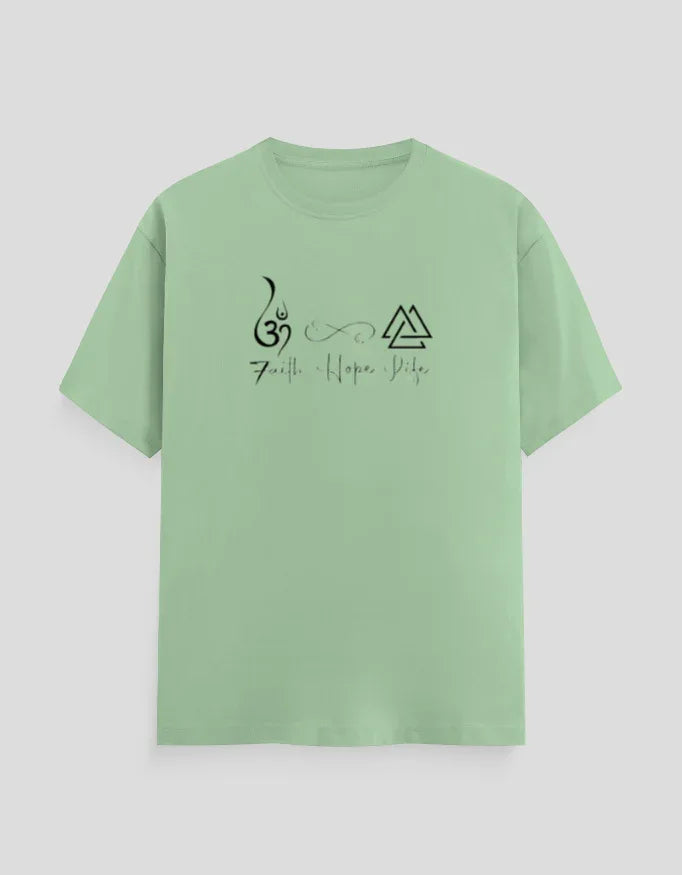 Faith Hope Life Graphic T-Shirt for Men - Not So Suttle