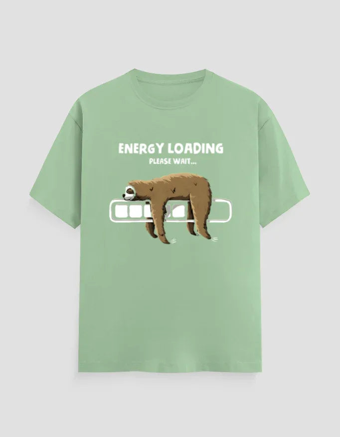 Energy Loading Graphic Classic Crew T-Shirt for Men - Not So Suttle