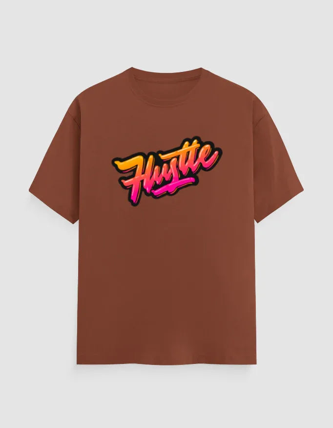 Hustle Graphic Classic Crew T-Shirt for Men - Not So Suttle