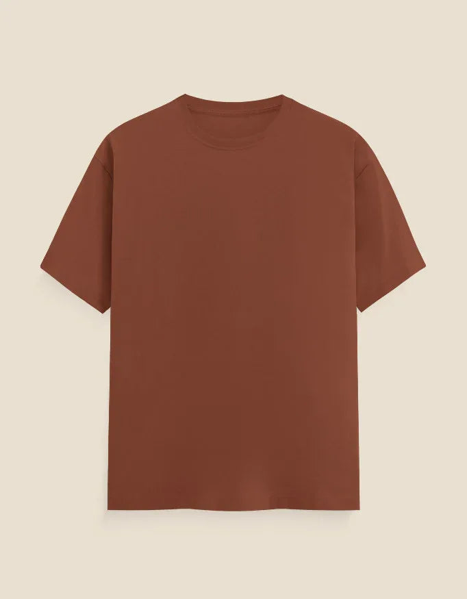 Solid Copper Plus Size Classic Crew T-Shirt for Men - Not So Suttle