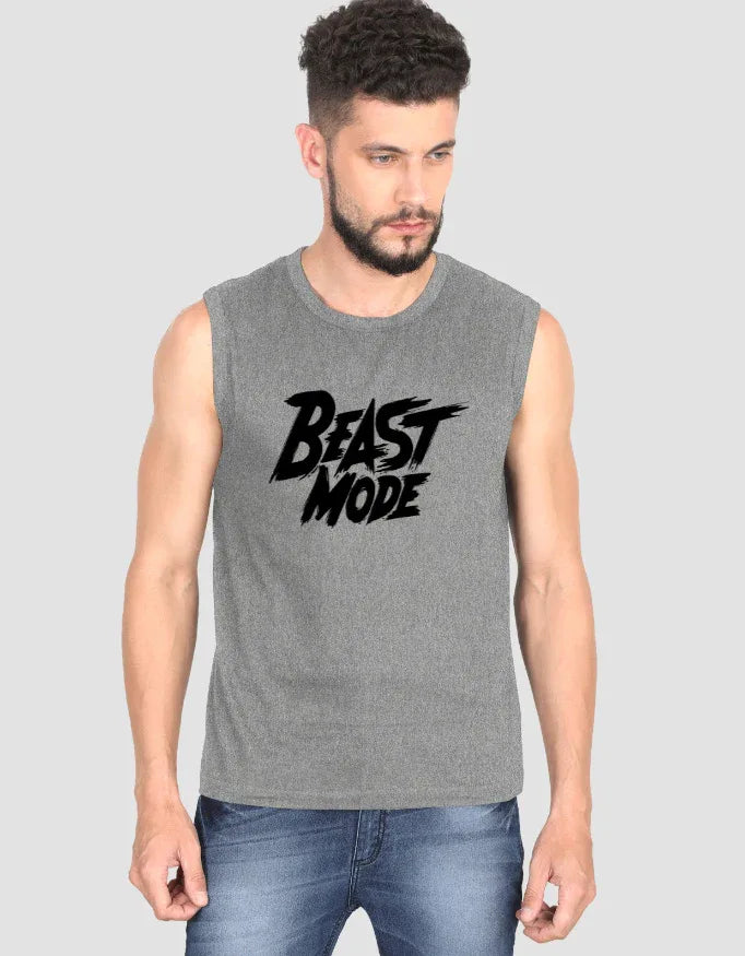 Beast Mode Sleeveless Graphic T-Shirt for Men - Not So Suttle
