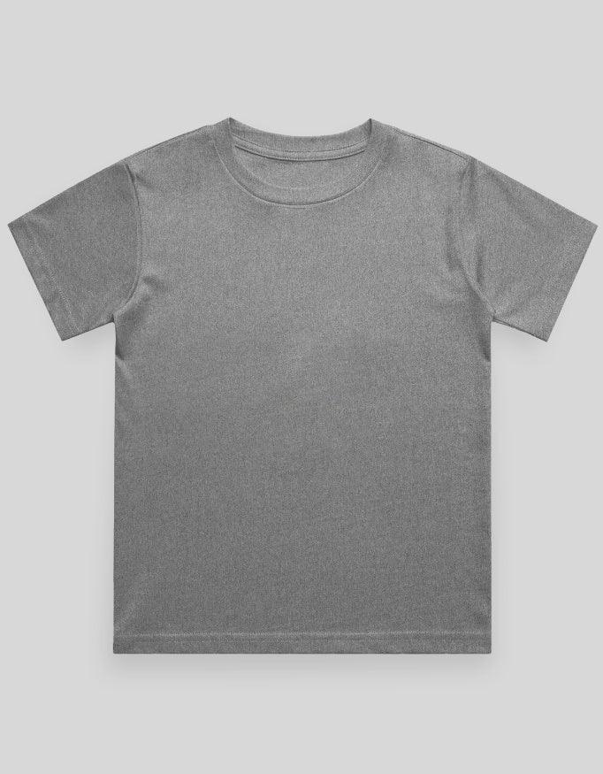 Boy's Crew Neck T-Shirt Grey - Not So Suttle