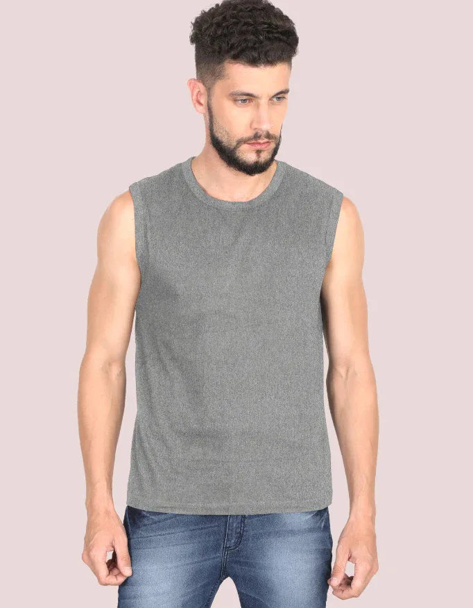 Men's Solid Sleeveless T-Shirt - Not So Suttle