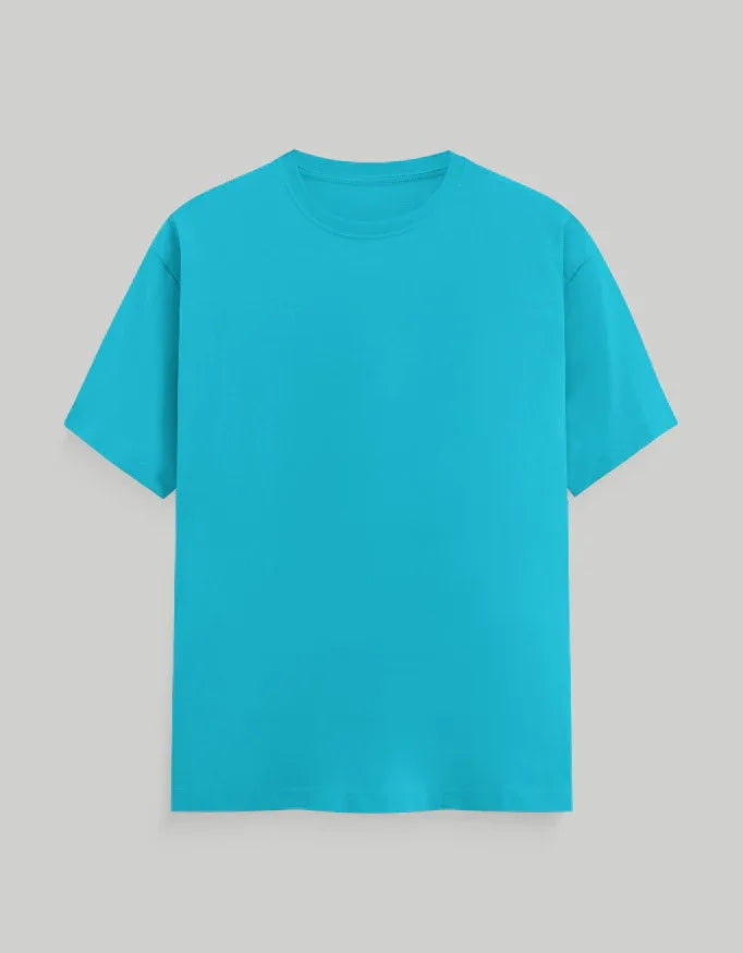 Solid Sky Blue Classic Crew T-Shirt for Men - Not So Suttle