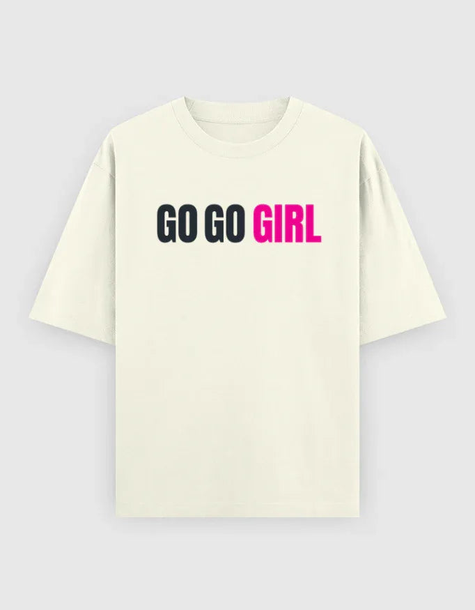 Go Go Girl Graphic Oversized Classic T-Shirt for Women - Not So Suttle