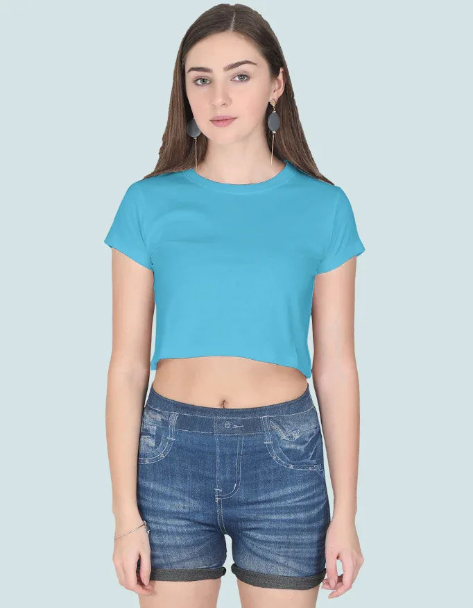 Sky Blue Crop Top - Not So Suttle
