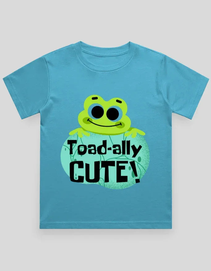 Cute Toad Graphic T-Shirt for Boys - Not So Suttle