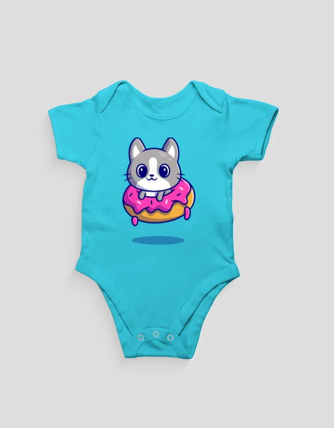 Kitten and Donut Graphic Kids Rompers - Not So Suttle