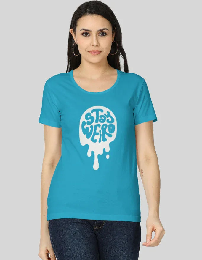Stay Weird Graphic Classic T-Shirt for Women - Not So Suttle