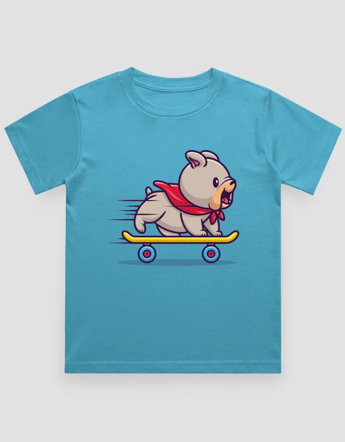 Skate Dog Graphics T-Shirt for Boys - Not So Suttle
