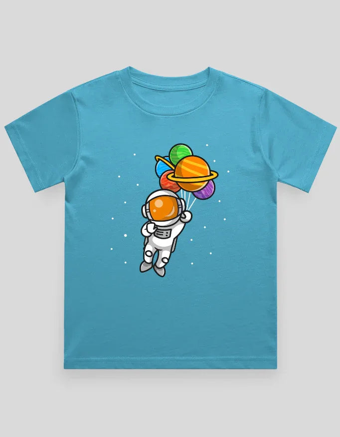 Space Balloon Graphics T-Shirt for Boys - Not So Suttle