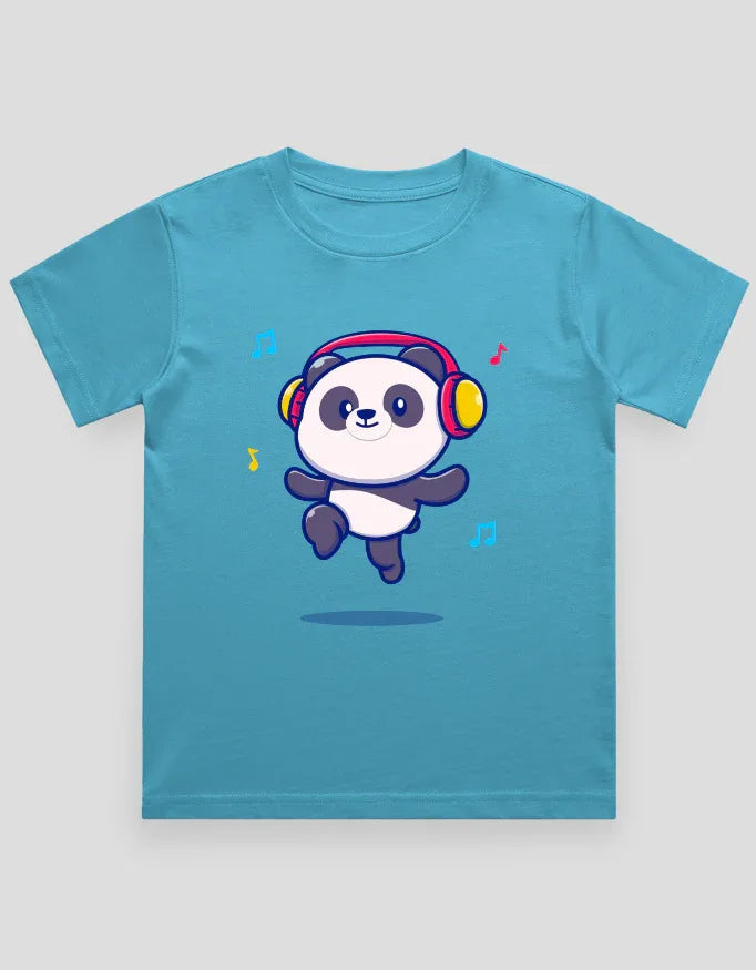 Panda Headphone Graphics T-Shirt for Boys - Not So Suttle