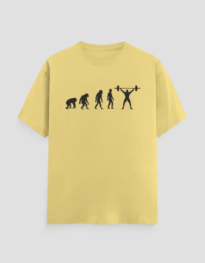 Evolution Graphic Classic Crew T-Shirt for Men - Not So Suttle