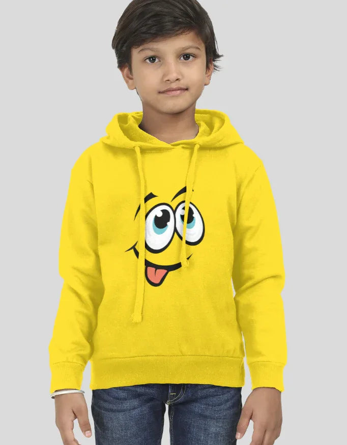 Smiley Graphic Kids Hoodie - Not So Suttle