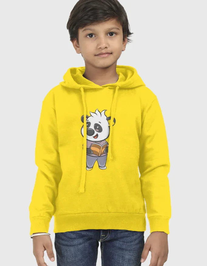 Panda Reading Book Graphic Kids Hoodie - Not So Suttle