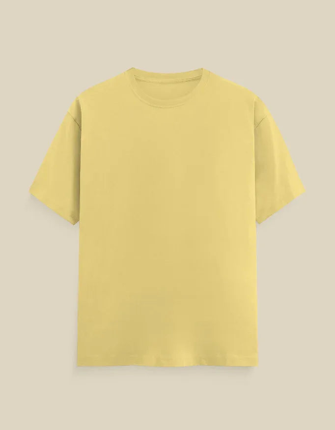 Solid Yellow Classic Crew T-Shirt for Men - Not So Suttle