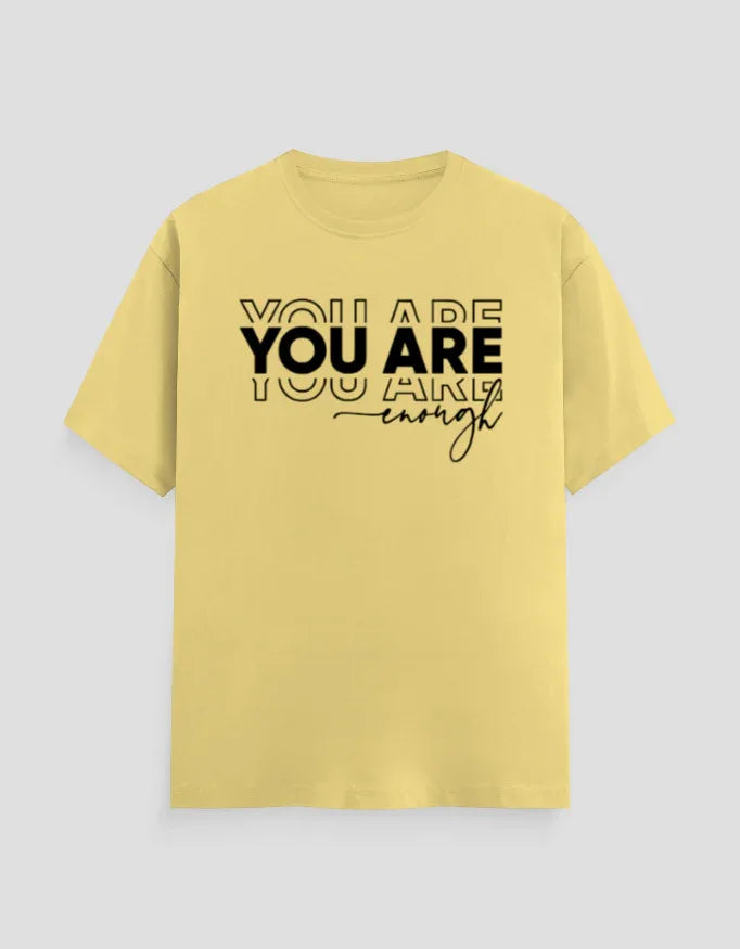 You are Enough Graphic Classic Crew T-Shirt for Men - Not So Suttle